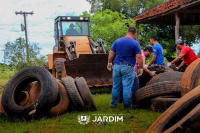 Jardim já deu descarte correto para mais de 56 toneladas de pneus inservíveis da cidade